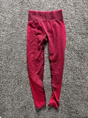 PINK Victoria's Secret Seamless Marled Red Leggings